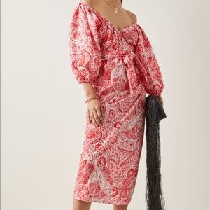 NWT Mara Hoffman Cotton wrap midi dress.